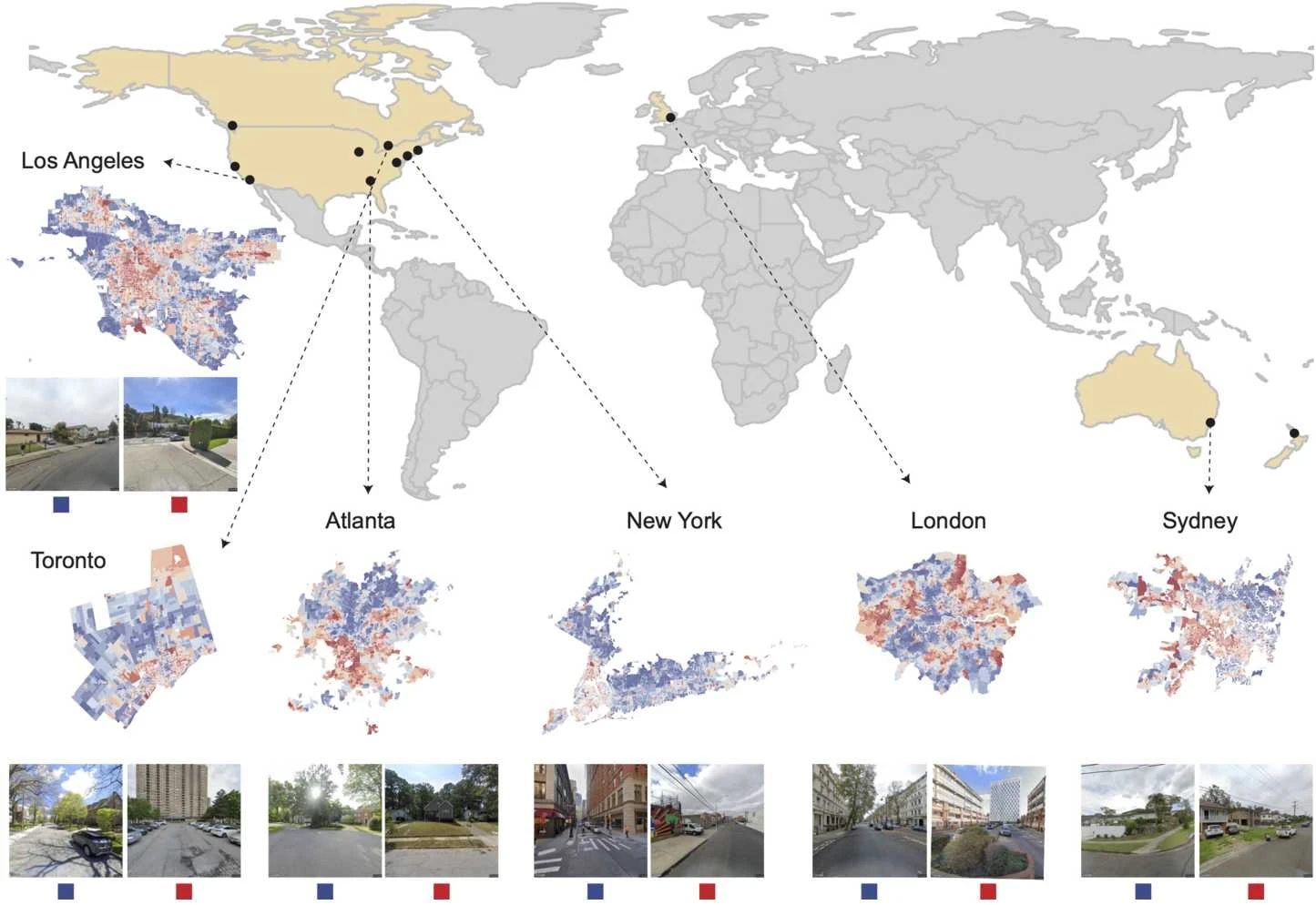 Thumbnail for Do poverty and wealth look the same the world over? A comparative study of 12 cities from five high-income countries using street images
