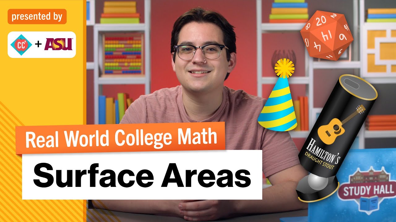 Thumbnail for From Soda Cans to Spheres - Surface Areas | Real World College Math | Study Hall